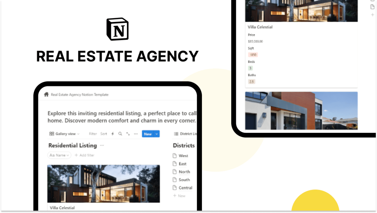 Real Estate Agency Notion Template