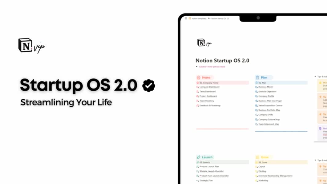 Notion Startup OS 2.0