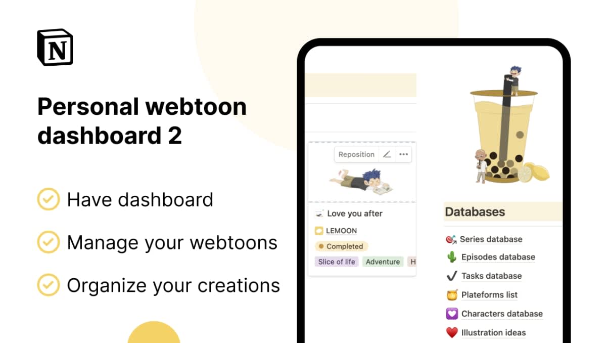 Personal Webtoon Dashboard 2