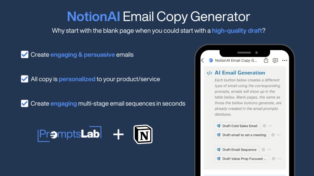 NotionAI Email Copy Generator