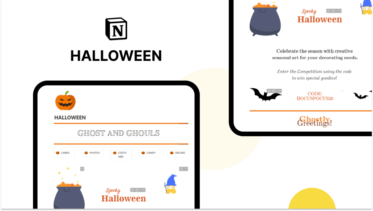 Halloween Newsletter | Prototion | Get Notion Template