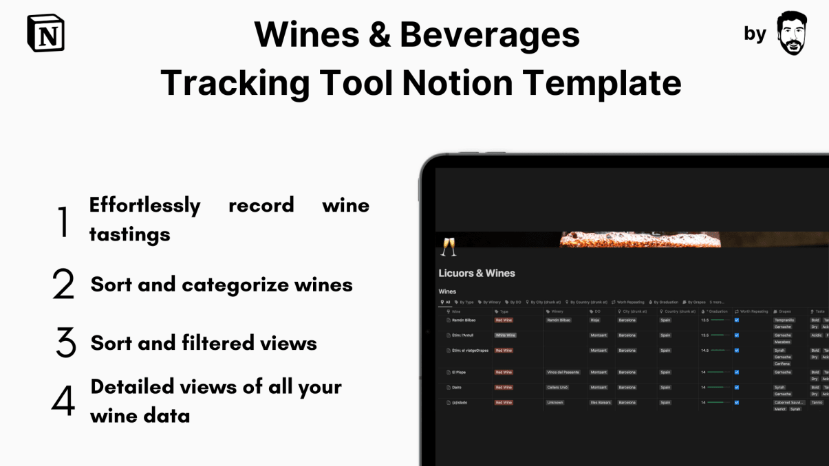 Wines & Beverages Tracking Tool