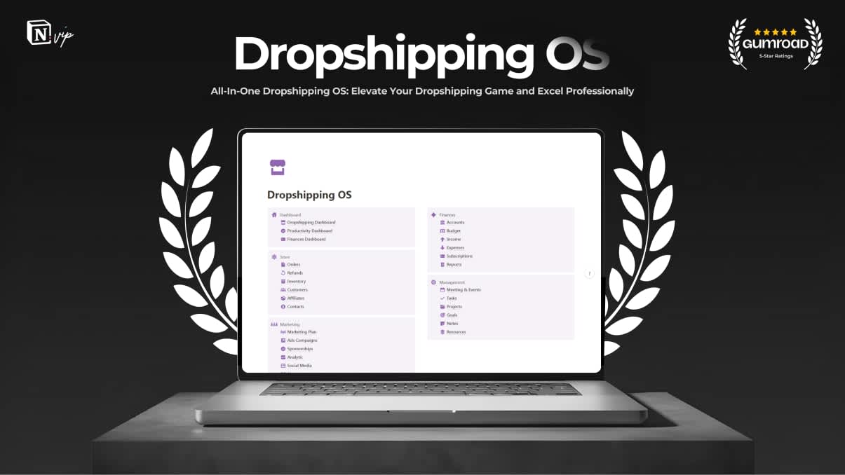 Notion Dropshipping OS | Prototion