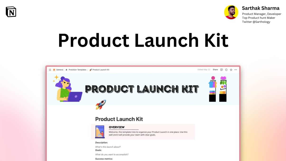 Prototion | Product Launch Kit | Buy Notion Template