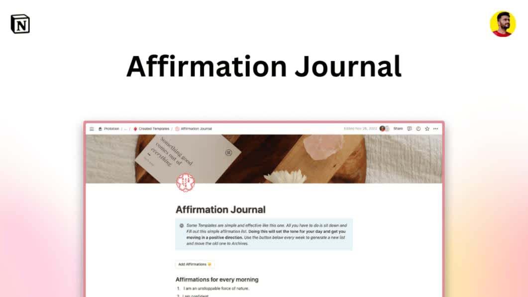 Affirmation Journal