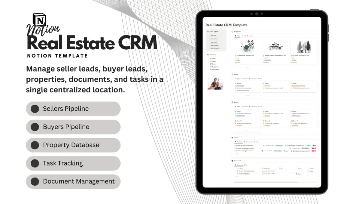 Real Estate CRM Notion Template