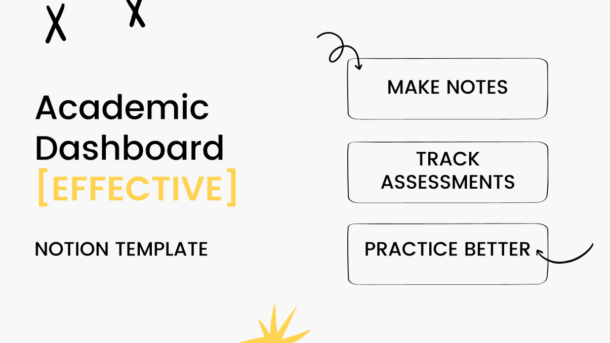 Academic Dashboard | Notion Template| Prototion