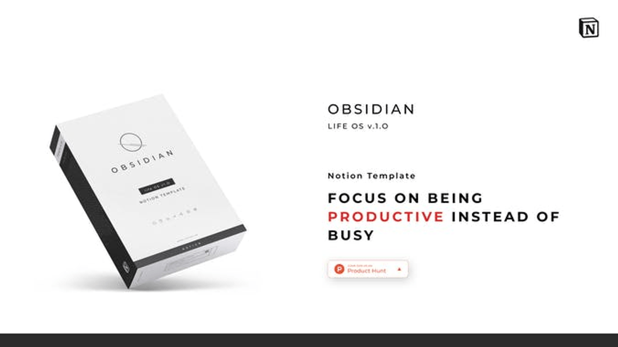 Obsidian Life OS | Notion Template | Prototion