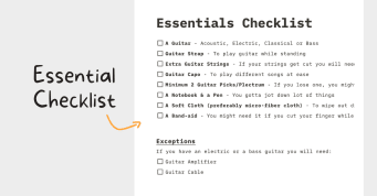 Learn Guitar using Notion | Notion Template | Prototion