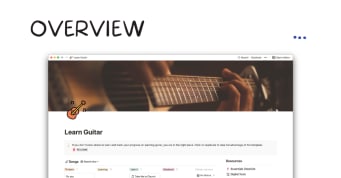 Learn Guitar using Notion | Notion Template | Prototion