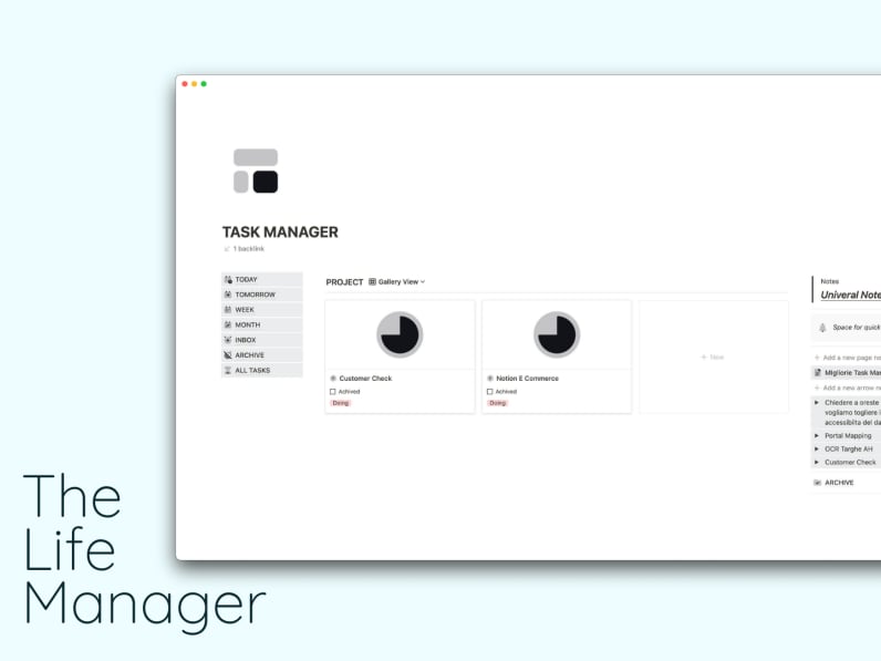 Task Manager Free Notion Template Prototion