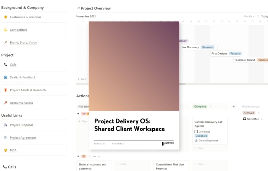 Complete Client Project OS | Onboarding & Comms | Prototion