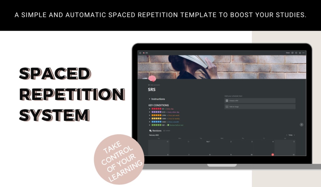 spaced repetition notion template