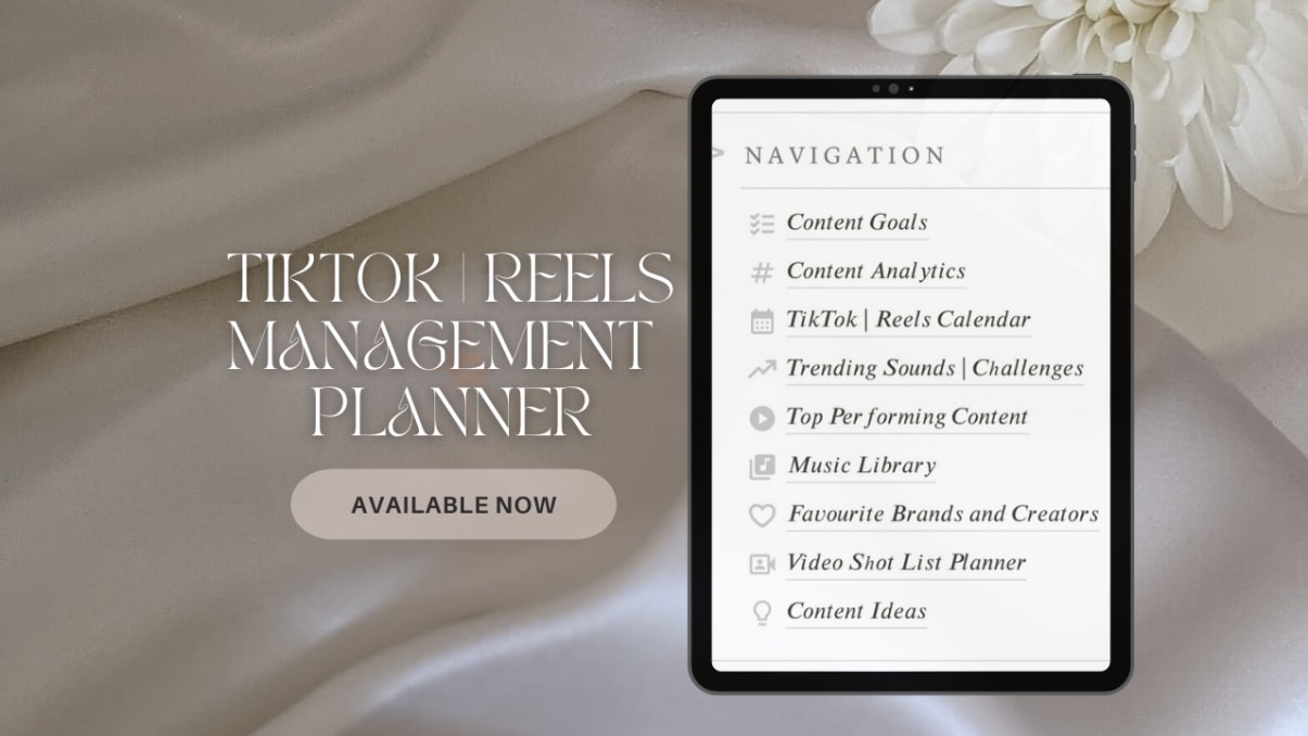 TikTok and Instagram Reels Planner | Prototion
