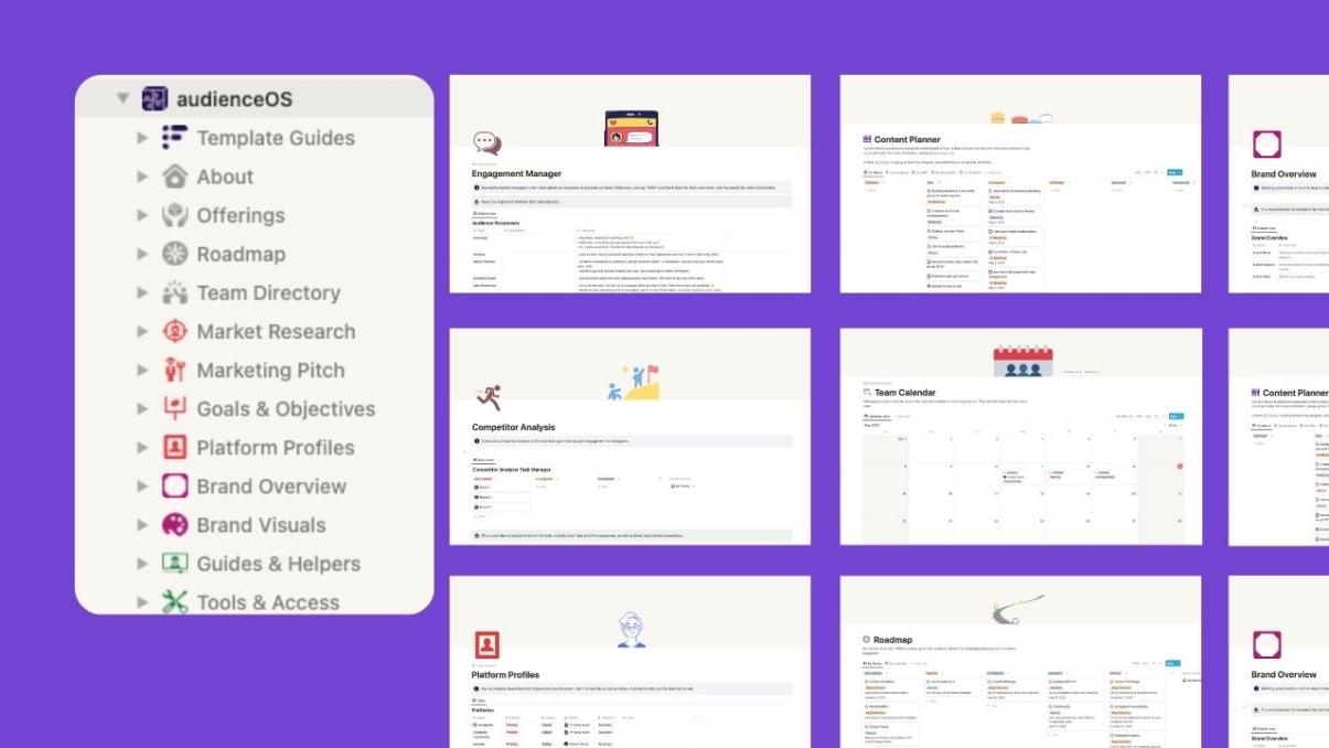 Audience OS for Instagram | Prototion | Buy Notion Template