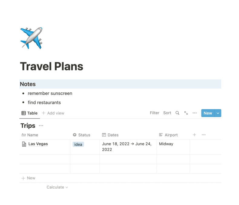 Goals, Bucket Lists & Travel Plans | Prototion
