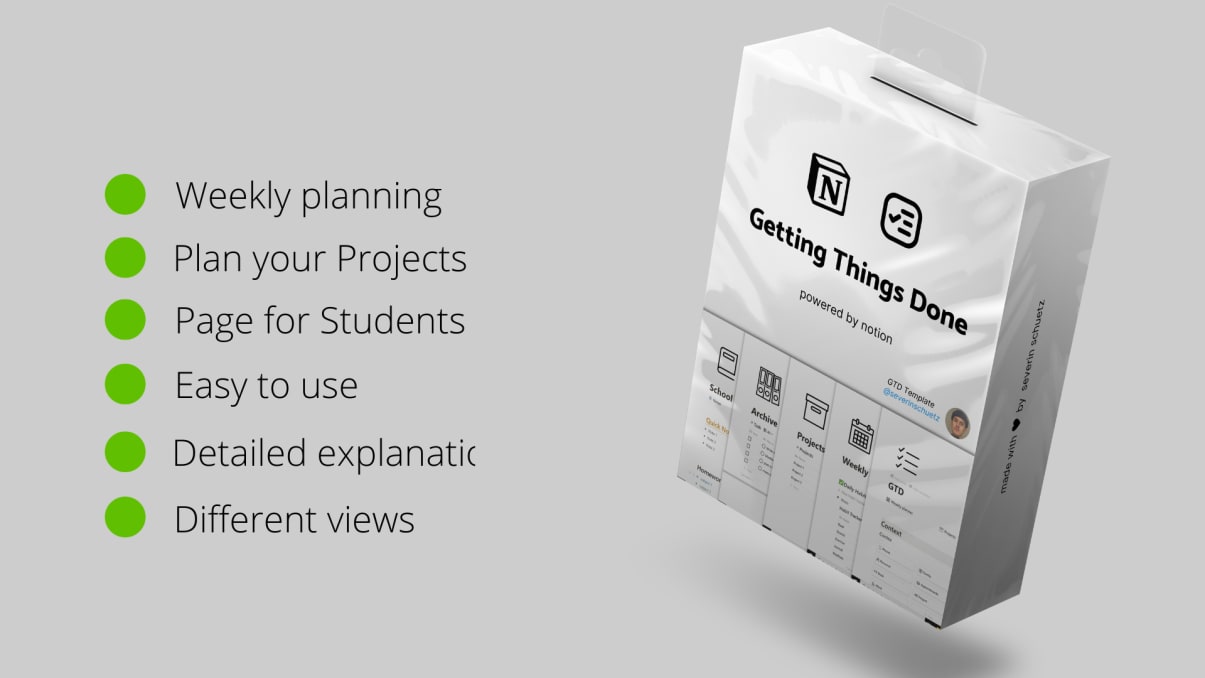 Getting Things Done Notion Dashboard
