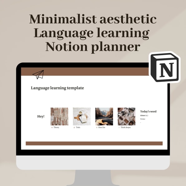 Language Learning (aesthetic, minimalist)