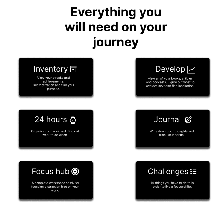 Mono Focus OS (Large version) | Buy Notion Template