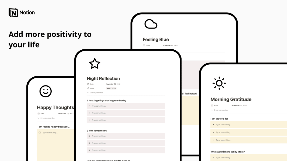 Daily Gratitude Journal | Prototion | Buy Notion Template