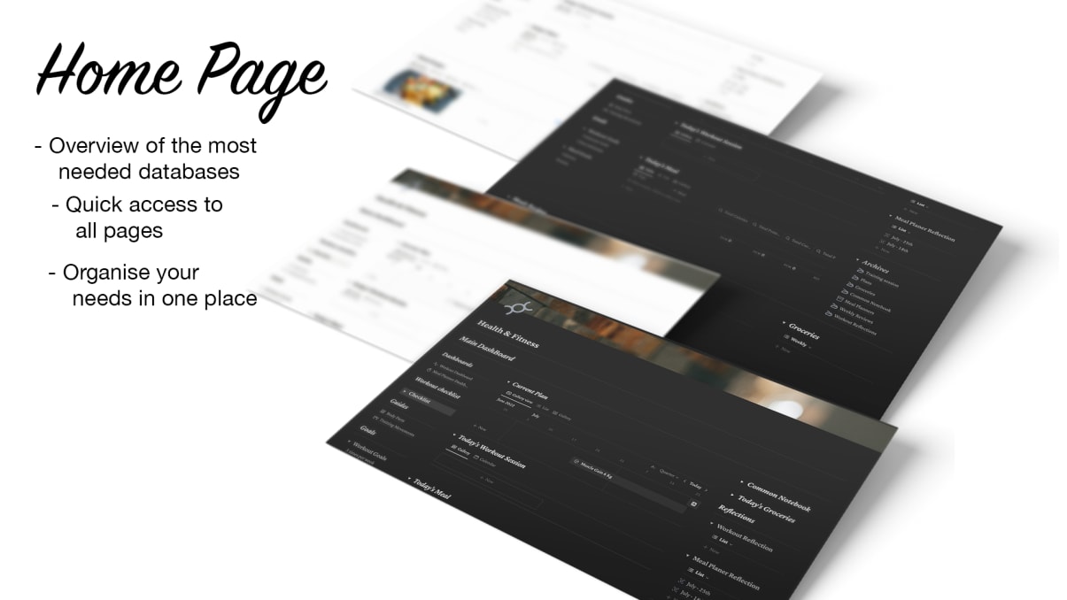 Fitness And Meal Planner | Prototion | Buy Notion Template