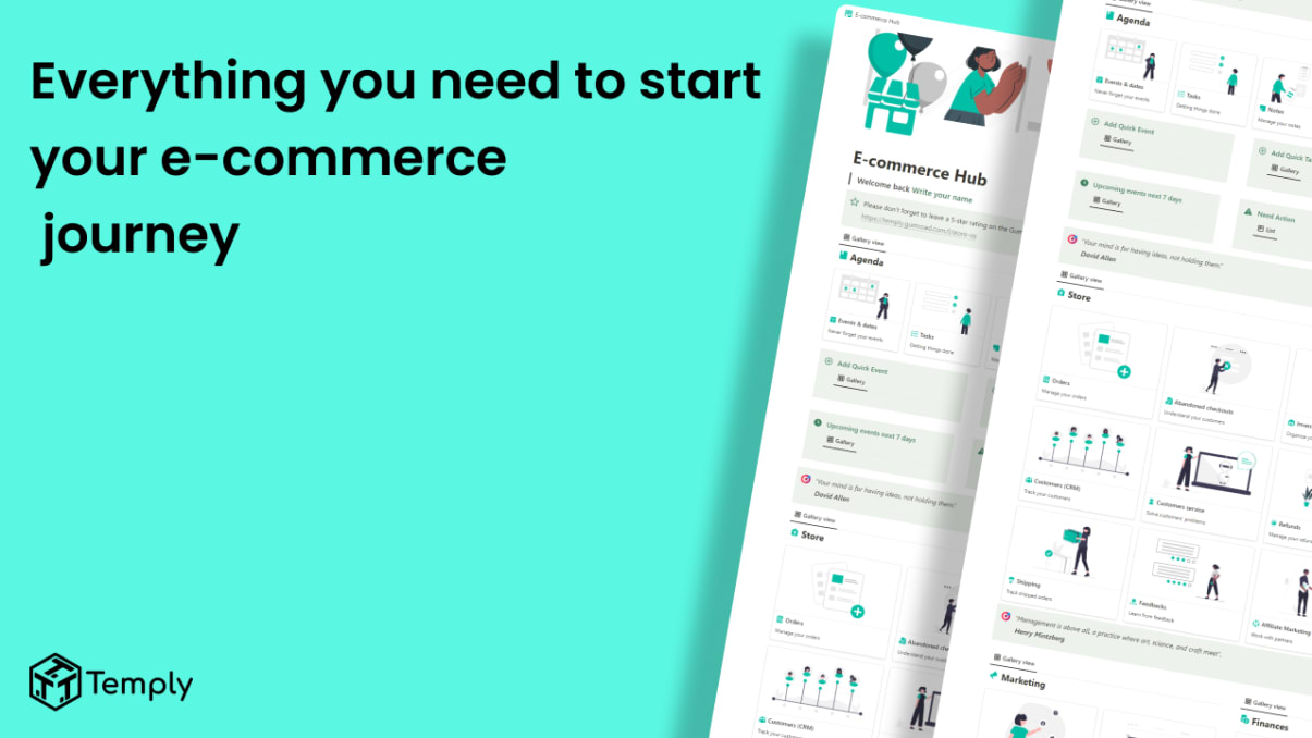 Notion E-commerce Hub| Prototion | Buy Notion Template