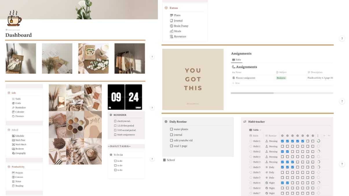 All In One Life Planner | Prototion | Buy Notion Template
