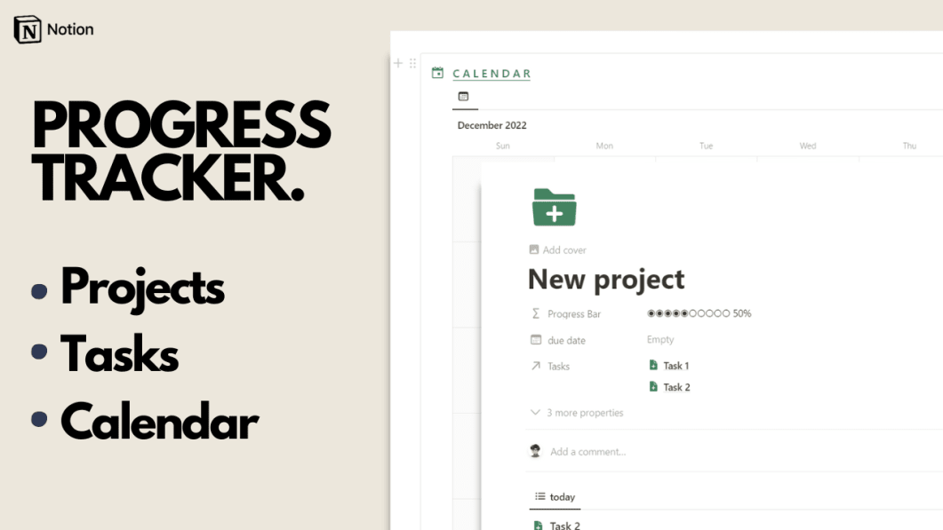 Project Progress Tracker | Prototion | Buy Notion Template