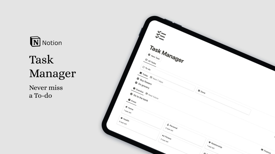Notion Task Manager Prototion Free Notion Template Notion Task Manager Prototion Free Notion Template