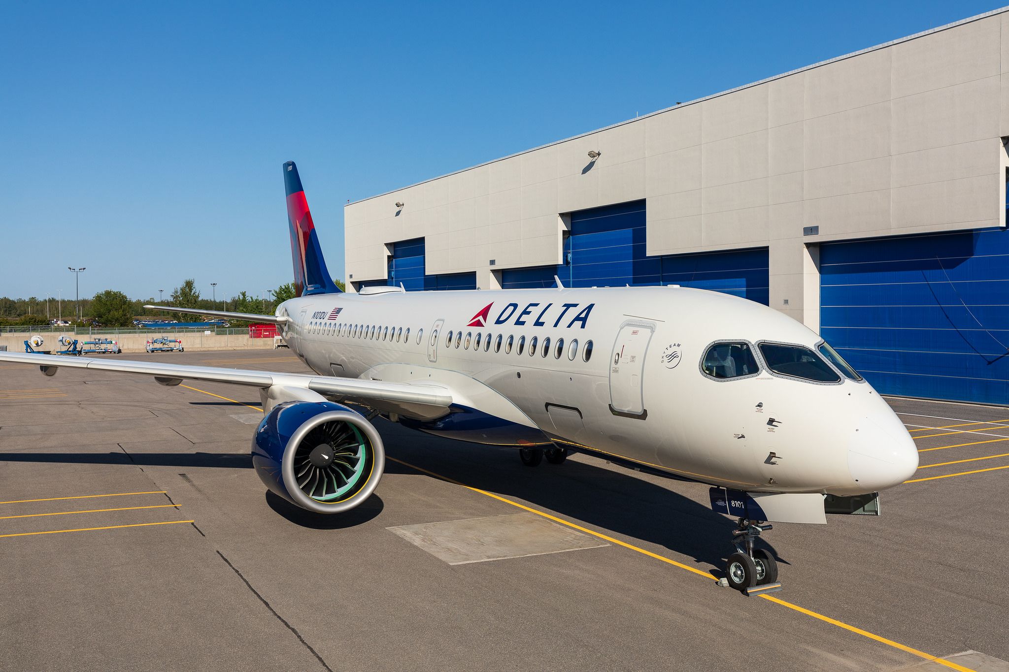 Delta Air Lines Airbus A220 100 SkyTeam Virtual