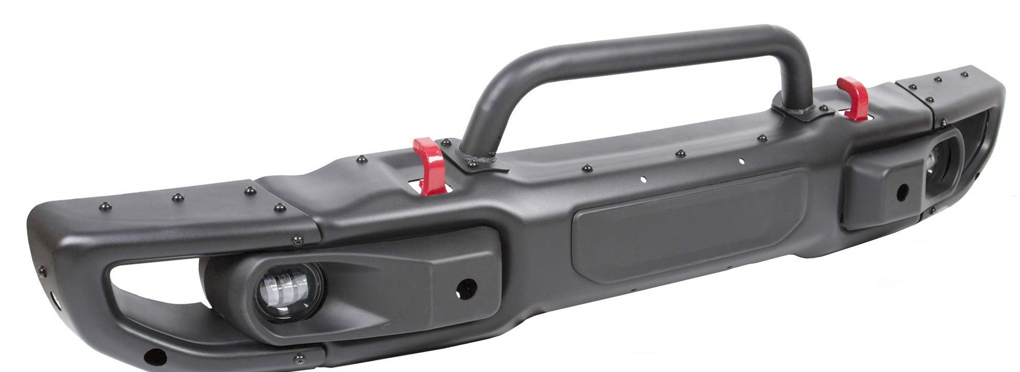 JL Rubicon Style Front Bumper with Bull Bar Aluminum
