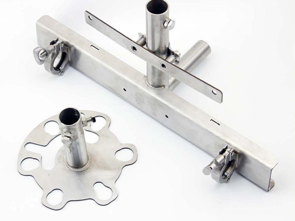 3-In-1 stainless steel bracket for JK Tire Carrier