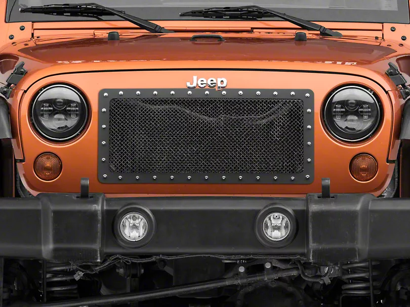 JK Evo Grill with rivets matte/Carbon Fiber