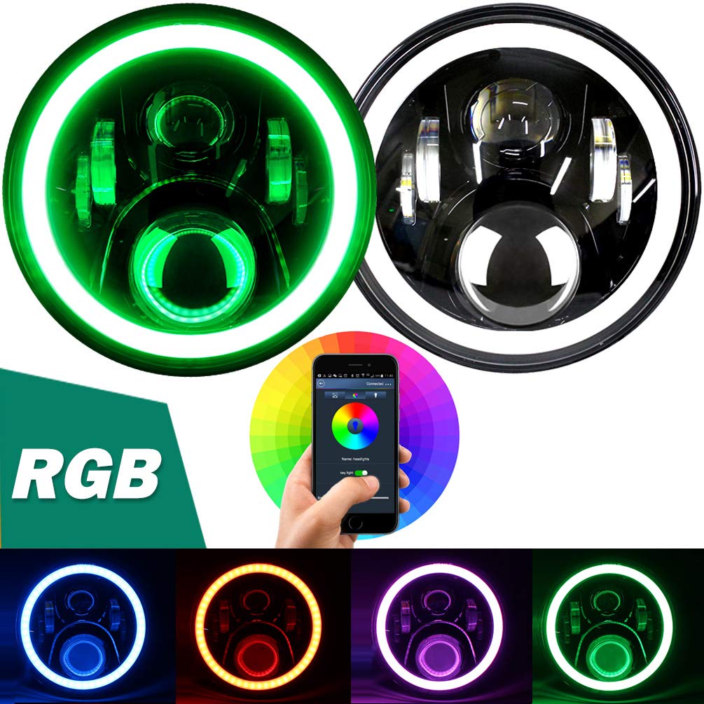 JK Full Ring RGB Headlight