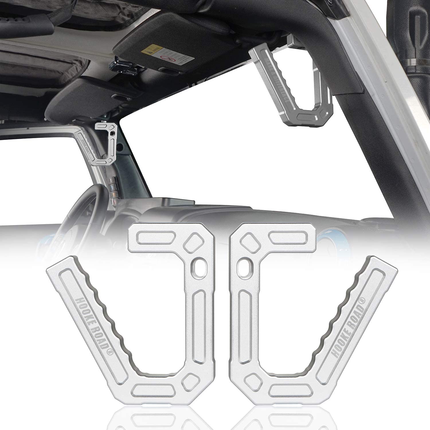 JK Aluminum Grab handles silver
