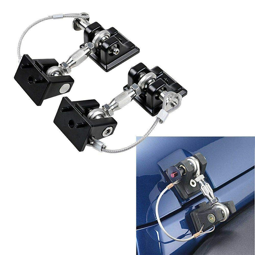 Hood Locks Retro Style Black