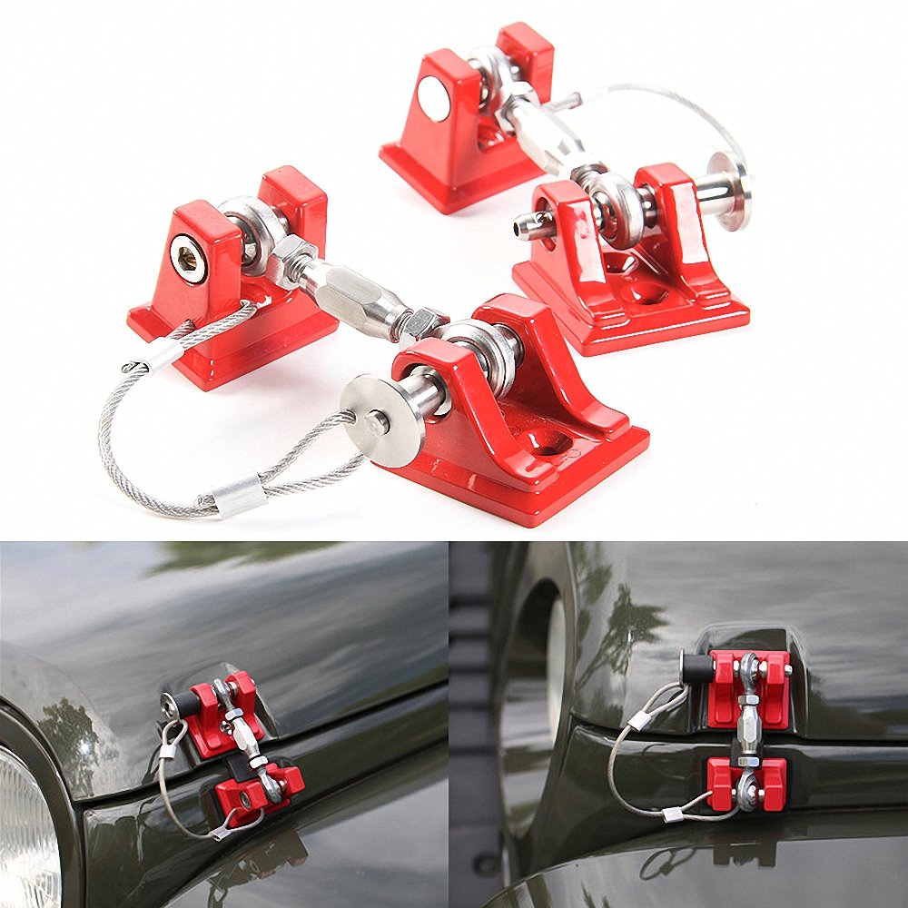 Hood Lock retro Style Red