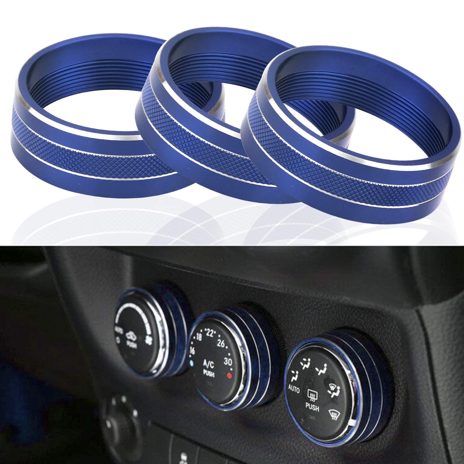 JK 3pc A/C Trim Blue