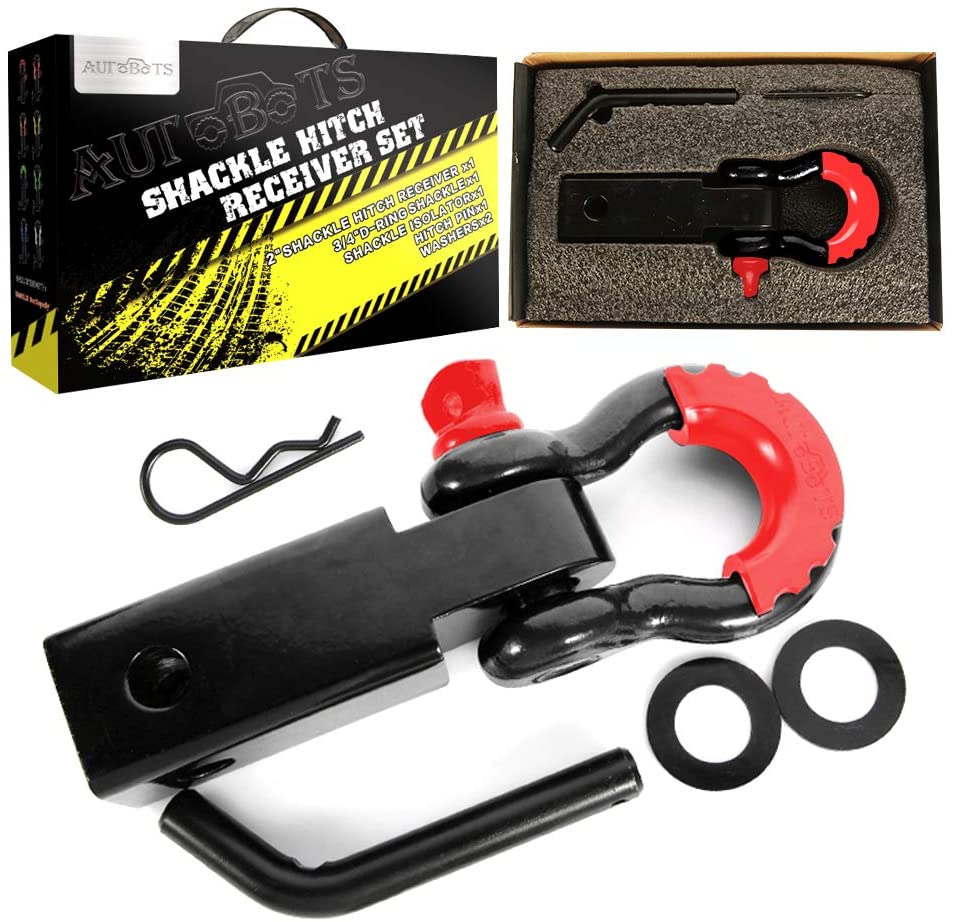Autobots black & red tow receiver and shackle