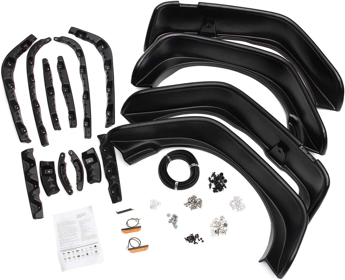 JK Flat Fender Flares ABS
