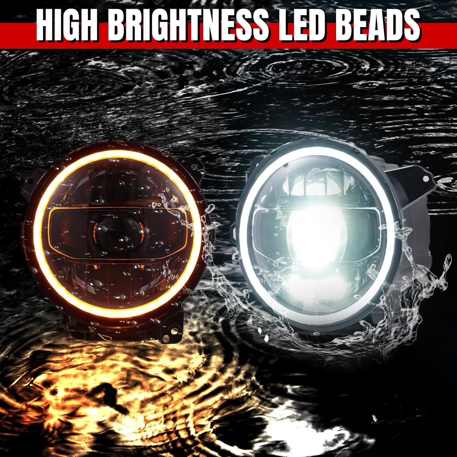 JL OEM Style Headlight with Ring