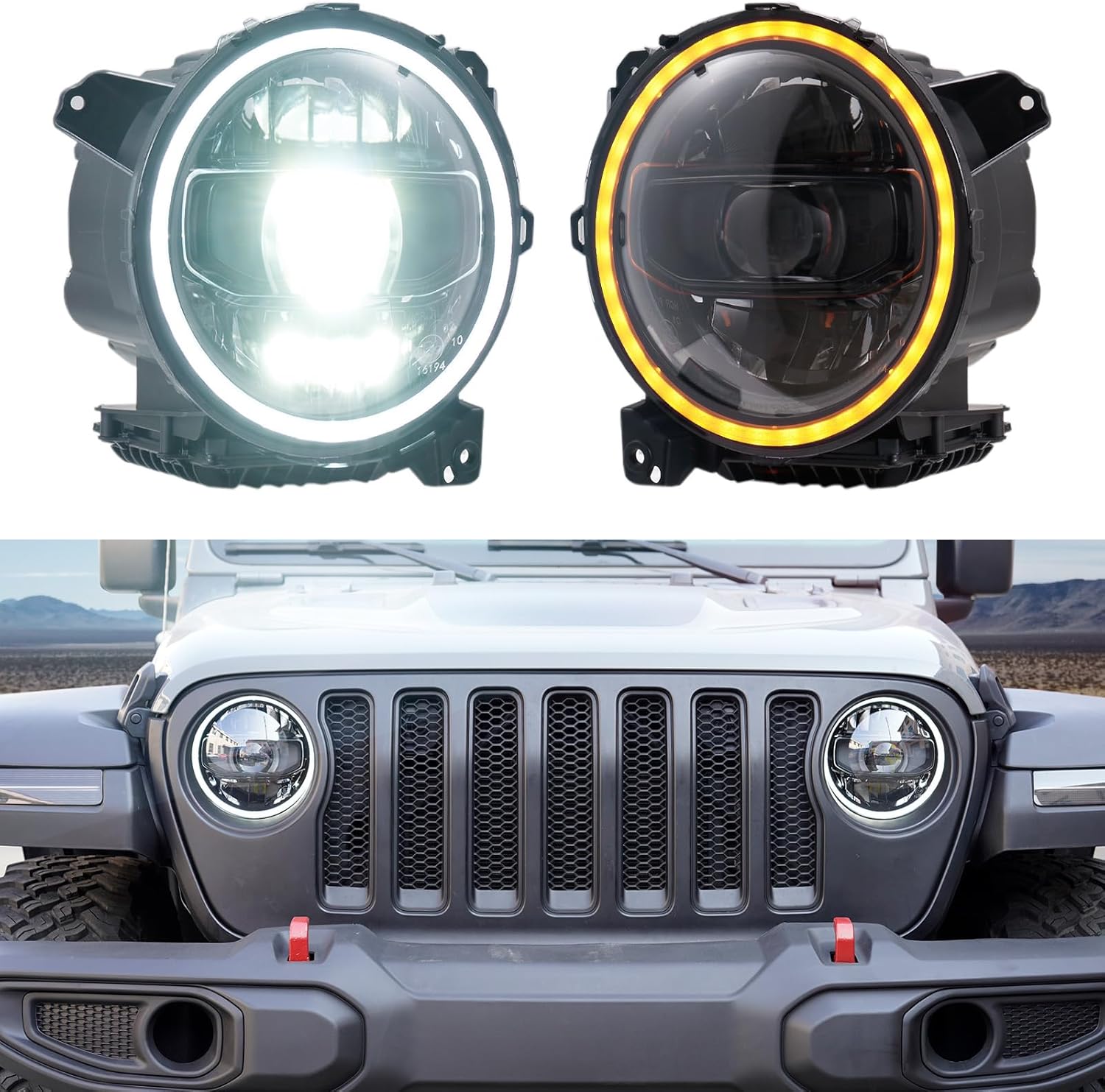 JL OEM Style Headlight with Ring