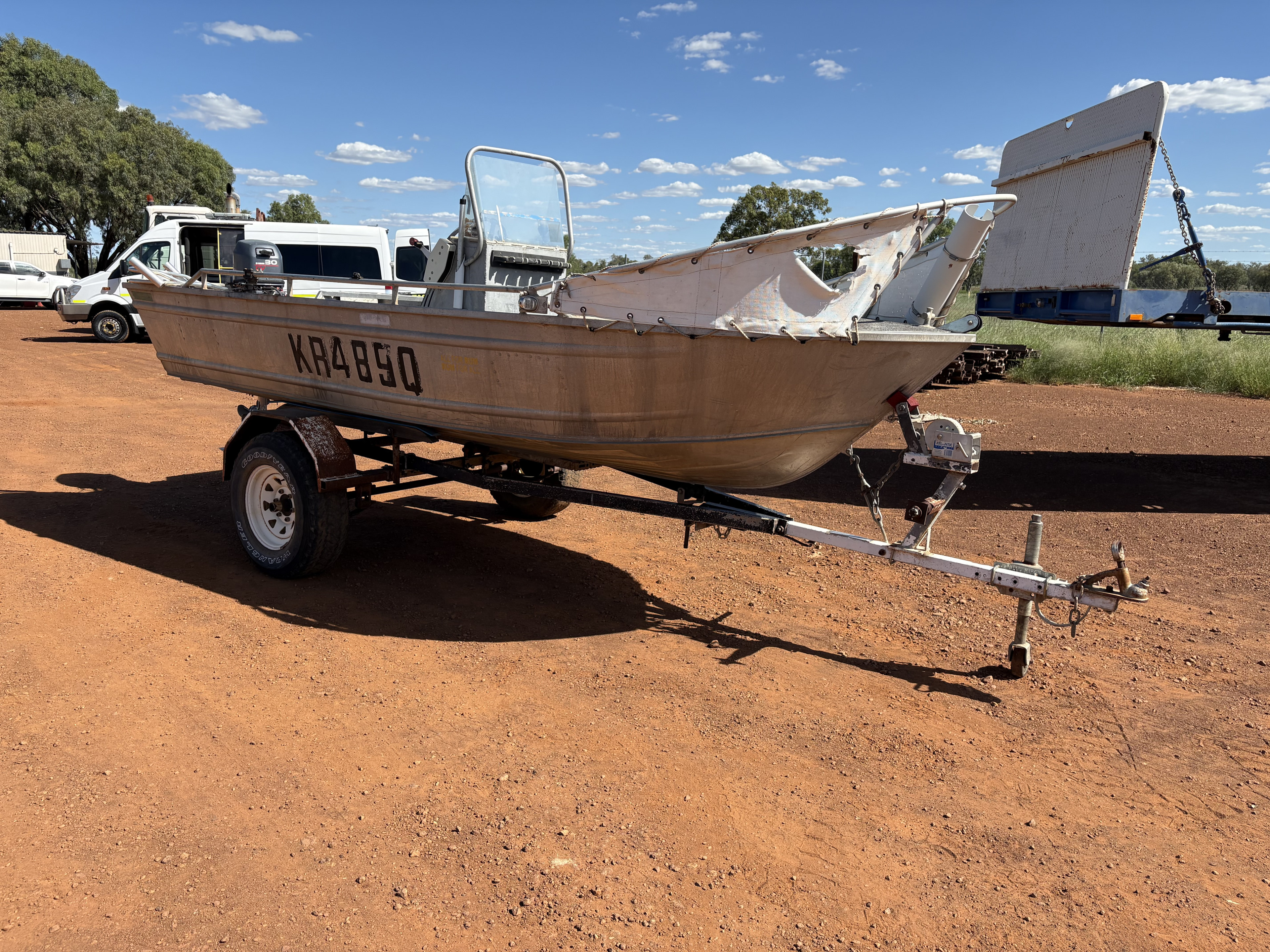 1997 4m Aluminium Boat and Trailer