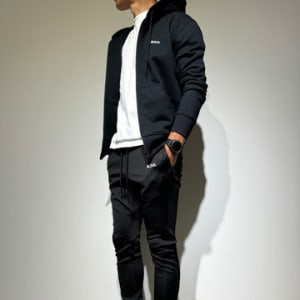 【EXCLUSIVE】スウェット ジップフーディー/BLACK (UNISEX)