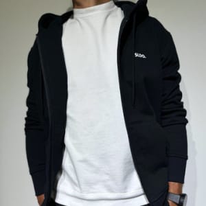 【EXCLUSIVE】スウェット ジップフーディー/BLACK (UNISEX)
