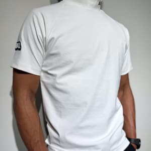 半袖モックネック カットソー SIDE 3D LOGO/WHITE
