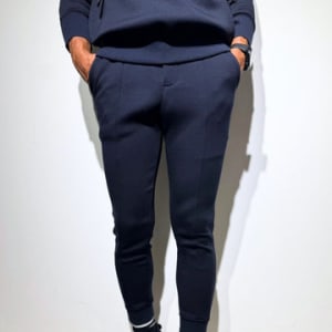 ライト ダブルニット リブパンツ/DARK NAVY (UNISEX)