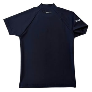 半袖モックネック カットソー シェルタリングドライ NEW STD LOGO/DARK NAVY