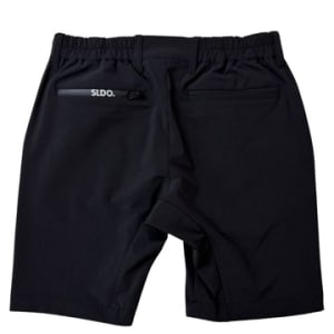 CODURA(R) NYLON 4WAY STRETCH ハーフパンツ FRONT BACK ZIP LOGO
