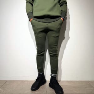ライト ダブルニットフーディー/DARK MOSS GREEN (UNISEX)